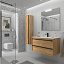 Mueble de baño Attila suspendido 2 cajones roble africa de Salgar